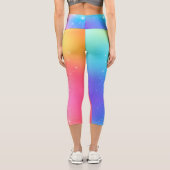 Customizable Rainbow High Waisted Capris カプリレギンス (裏面)