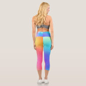 Customizable Rainbow High Waisted Capris カプリレギンス (裏面)
