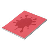 Customizable Red Ink Splash Notepad ノートパッド (回転)