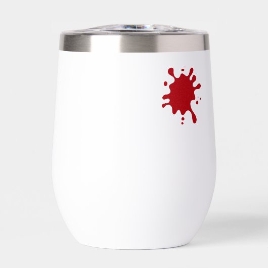 Customizable Red Splash Wine Tumbler (正面)