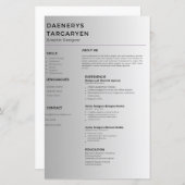 customizable resume sheet curriculum vitae (正面/裏面)