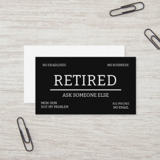 CUSTOMIZABLE: RETIRED BUSINESS CARDS 名刺