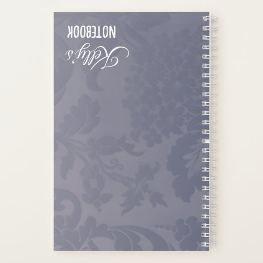 Customizable Reversible Blue Journal ノートブック (裏面)