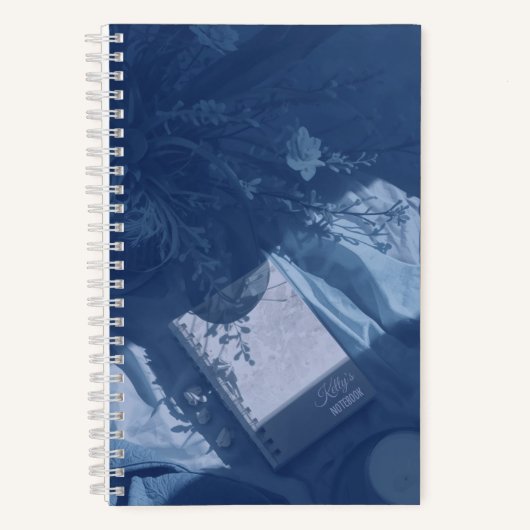 Customizable Reversible Blue Journal ノートブック (正面)