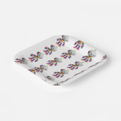 Customizable Robot Kids ペーパープレート (傾斜あり)