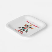 Customizable Robot Kids ペーパープレート (傾斜あり)