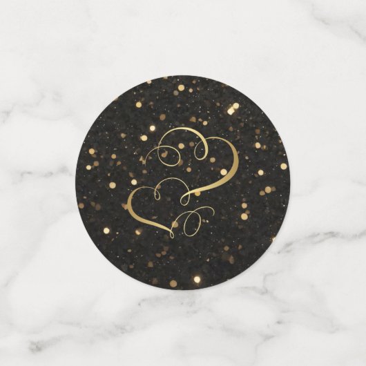 Customizable Round Wedding Table Confetti コンフェッティ (スモール正面)