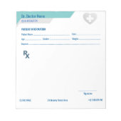Customizable RX Pad for Doctors - Prescription Pad ノートパッド (正面)