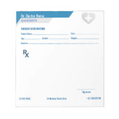 Customizable RX Pad for Doctors - Prescription Pad ノートパッド (正面)