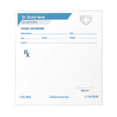 Customizable RX Pad for Doctors - Prescription Pad ノートパッド (正面)