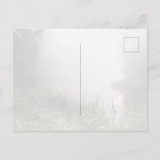 Customizable Sage Green Riverside Music Player ポストカード (裏面)