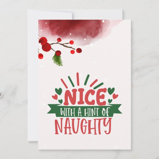 Customizable Sassy yet Sweet Flat Holiday Card シーズンカード (正面)