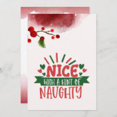 Customizable Sassy yet Sweet Flat Holiday Card シーズンカード (正面/裏面)