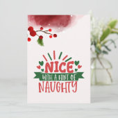 Customizable Sassy yet Sweet Flat Holiday Card シーズンカード (スタンド正面)