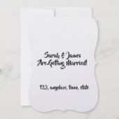 Customizable Save the Date  Bride groom セーブザデート (裏面)