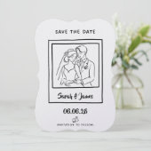 Customizable Save the Date  Bride groom セーブザデート (スタンド正面)