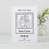Customizable Save the Date  Bride groom セーブザデート (スタンド正面)