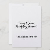 Customizable Save the Date  Bride groom セーブザデート (裏面)