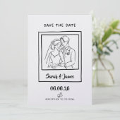 Customizable Save the Date  Bride groom セーブザデート (スタンド正面)