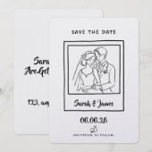 Customizable Save the Date  Bride groom セーブザデート (正面/裏面)