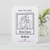 Customizable Save the Date  Bride groom セーブザデート (スタンド正面)