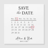 Customizable Save the Date, Magnetic Card (正面)