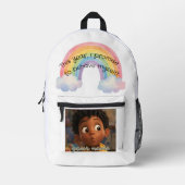 customizable school backpack プリントバックパック (正面)