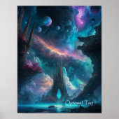 Customizable Sci-Fi Fantasy Poster ポスター (正面)