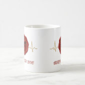 Customizable Sealed With Love – MR Monogram Mug コーヒーマグカップ (中央)