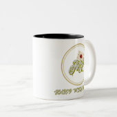 Customizable Sealed With Love – MR Monogram Mug ツートーンマグカップ (正面右)