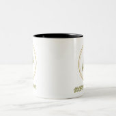 Customizable Sealed With Love – MR Monogram Mug ツートーンマグカップ (中央)