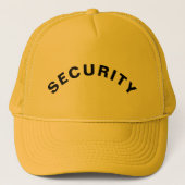 Customizable SECURITY Text Statement Yellow キャップ (正面)