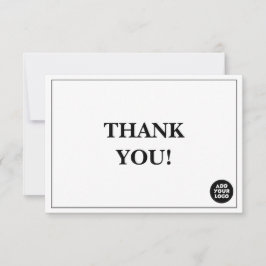Customizable Simple Company Logo Custom Thank You サンキューカード