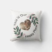 Customizable Simple Leaf Design Pillow クッション (正面)