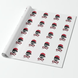 Customizable Skull Santa Claus ラッピングペーパー