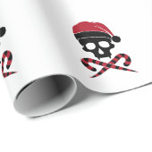 Customizable Skull Santa Claus ラッピングペーパー (ロールコーナー)