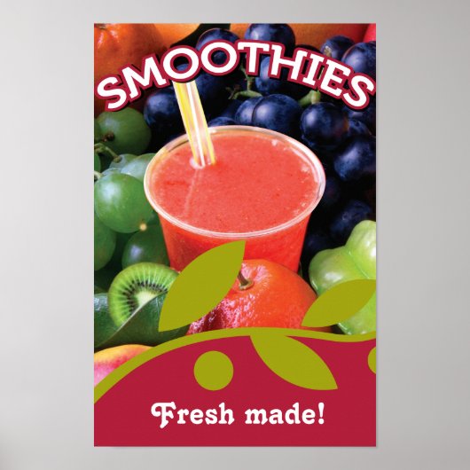 Customizable Smoothie Poster Design ポスター (正面)