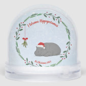Customizable Snow Globe- Sleepy Hippo (裏面)