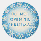 Customizable Snowflake Gift Wrap Stickers ラウンドシール (正面)