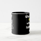 Customizable Solar Eclipse 2026 Mug ツートーンマグカップ (中央)