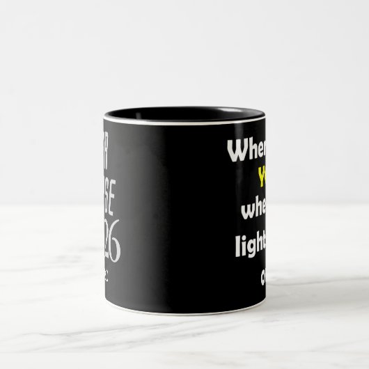 Customizable Solar Eclipse 2026 Mug ツートーンマグカップ (中央)