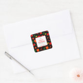 Customizable Spicy Peppers Reed Diffuser Label スクエアシール (封筒)