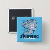 Customizable Spinningが趣味 缶バッジ (正面&裏面)