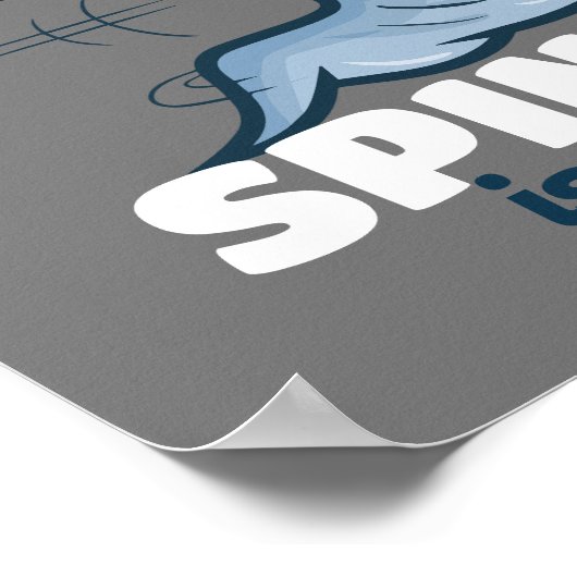 Customizable Spinning is my hobby ポスター (角)