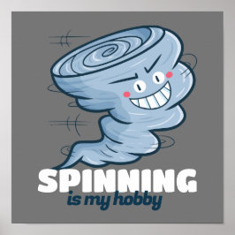 Customizable Spinning is my hobby ポスター