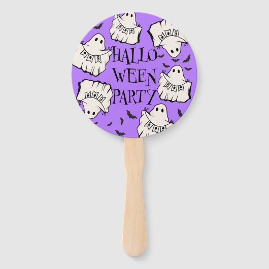 Customizable Spooky & Fun Halloween ハンドファン (裏面)