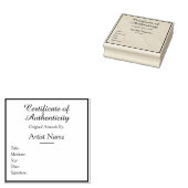 Customizable Square Certificate of Authenticity ラバースタンプ (押印)