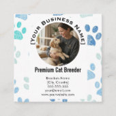 Customizable Square Pet Breeder Business Card スクエア名刺 (正面)