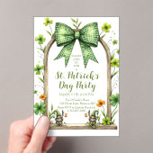 Customizable St. Patrick’s Day Invitation  アクリル招待状 (インサイチュ (ポータブル))