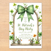 Customizable St. Patrick’s Day Invitation アクリル招待状 (正面)